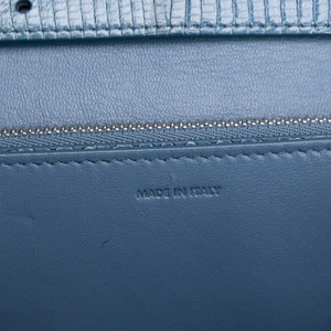 CELINE MEDIUM CLASSIC BOX BAG BLUE LIZARD SKIN LEATHER SHW