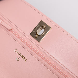 CHANEL TOP HANDLE TRENDY CC WALLET ON CHAIN (MICROCHIP)