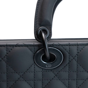 CHRISTIAN DIOR MEDIUM D-JOY BAG BLACK ULTRAMATTE CALFSKIN SO BLACK