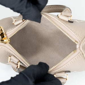 LOUIS VUITTON NANO SPEEDY MONOGRAM EMPREINTE LEATHER