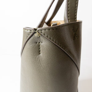 LOEWE MINI PUZZLE FOLD TOTE IN SHINNY CALF SKIN