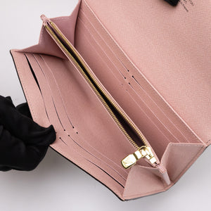 LOUIS VUITTON EMILIE WALLET MONOGRAM ROSE BALLERINE GHW