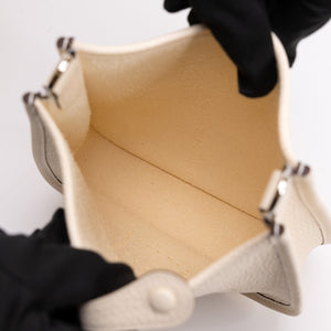 HERMES MINI EVELYNE NATA CLEMENCE LEATHER SHW  STAMP K