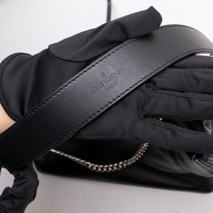 LOUIS VUITTON CARRYALL CARGO VIBE PM BLACK LAMBSKIN LEATHER SHW