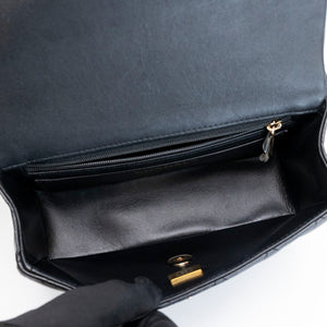 CHANEL CLASSIC FLAP MINI RECTANGULAR TOP HANDLE BAG LAMBSKIN GHW (MICROCHIP)