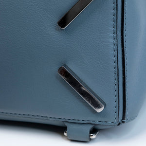 LOEWE SMALL PUZZLE BAG CALFSKIN STONE BLUE SHW