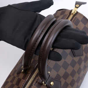LOUIS VUITTON SPEEDY BANDOULIERE 25 DAMIER EBENE CANVAS GHW