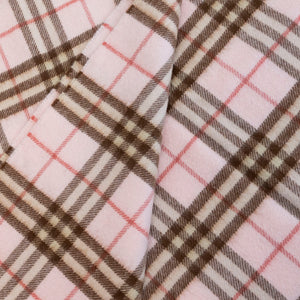 BURBERRY PINK CASHMERE NOVA CHECK SCARF PINK