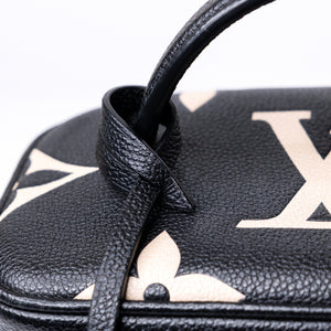 LOUIS VUITTON VANITY PM BLACK/BEIGE CALFSKIN GHW