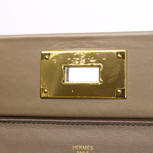 HERMES MINI 24/24 BAG ETOUPE EVERCOLOR / SWIFT LEATHER GHW STAMP B