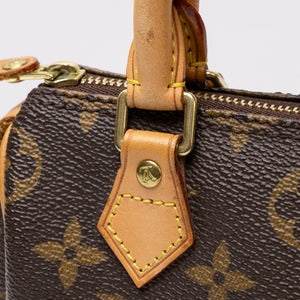 LOUIS VUITTON NANO SPEEDY MONOGRAM CANVAS GHW