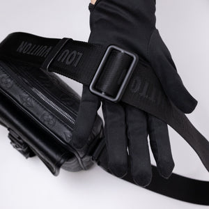 LOUIS VUITTON GETAWAY MESSENGER  BLACK MONOGRAM SHADOW LEATHER BLACK HARDWARE