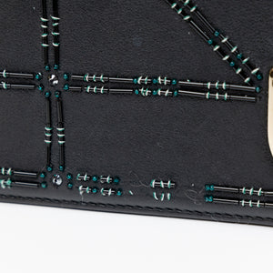 CHRISTIAN DIOR SMALL DIORAMA BLACK CALFSKIN BAG LGHW
