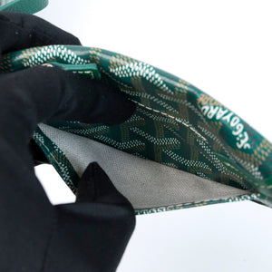 GOYARD MINI ANJOU TOTE BAG CANVAS / CALFSKIN GREEN SHW