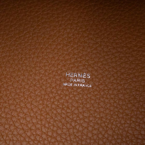 HERMES PICOTIN 18 CLEMENCE GOLD SHW STAMP K