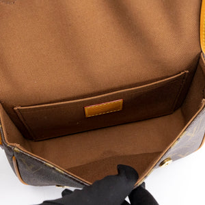 LOUIS VUITTON SATCHEL WEARABLE WALLET MONOGRAM GHW (MICROCHIP)