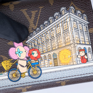 LOUIS VUITTON 2022 CHRISTMAS ANIMATION PARIS VICTORINE WALLET MONOGRAM GHW