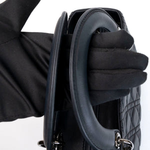 CHRISTIAN DIOR MEDIUM LADY DIOR ANSELM REYLE BLACK CALFSKIN SHW