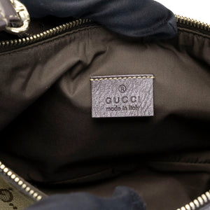 GUCCI GG CANVAS ACCESSORIES POCHETTE BAG BEIGE GHW