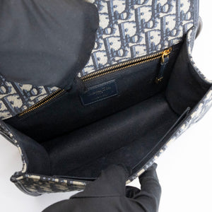 CHRISTIAN DIOR 30 MONTAIGNE EAST-WEST BAG WITH CHAIN OBLIQUE JACQUARD GHW
