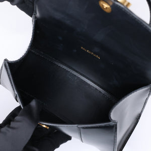 BALENCIAGA HOURGLASS XS CALFSKIN BLACK GHW