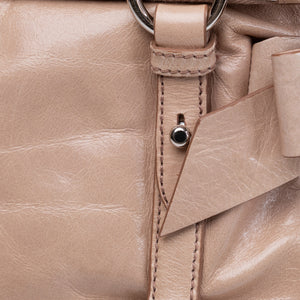 MIU MIU VITELLO LUX BOW SATCHEL CALFSKIN LEATHER