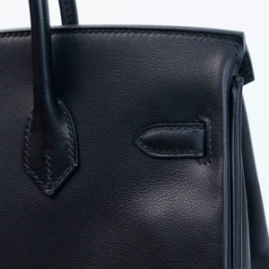 HERMES BIRKIN 25 VOLUPTO BLACK GHW STAMP G