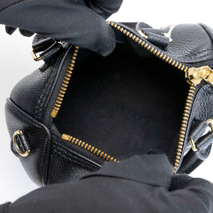LOUIS VUITTON NANO SPEEDY MONOGRAM EMPREINTE BLACK GHW