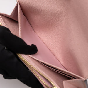 LOUIS VUITTON EMILIE WALLET MONOGRAM ROSE BALLERINE GHW