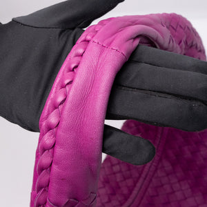 BOTTEGA VENETA HOBO BAG HOT PINK NAPPA LEATHER