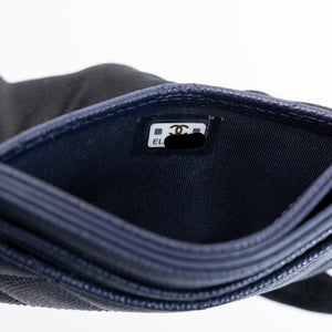 CHANEL BLUE CAVIAR CARDHOLDER GHW