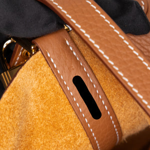 HERMES PICOTIN 18 LOCK BAG CLEMENCE GOLD GHW STAMP K