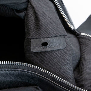 LOEWE CUBI MESSENGER LARGE BAG BLACK CALFSKIN LEATHER SHW