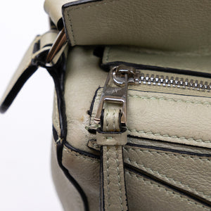 LOEWE MINI PUZZLE BAG CALFSKIN LIGHT GREEN SHW