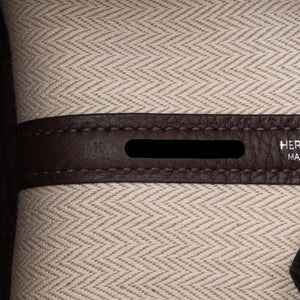 HERMES GARDEN PARTY 23 TOGO 47 CHOCOLATE SHW STAMP K