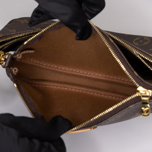 LOUIS VUITTON MULTI POCHETTE ACCESSORIES MONOGRAM CANVAS KHAKI GHW