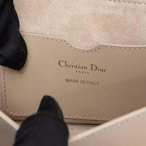 CHRISTIAN DIOR BOBBY EAST WEST BAG BEIGE CALFSKIN LEATHER GHW