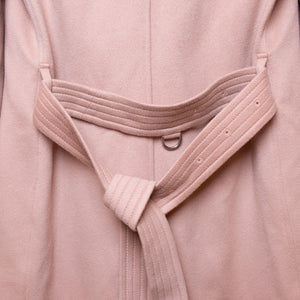 BURBERRY CASHMERE TRENCH KENSINGTON COAT PINK SIZE 36
