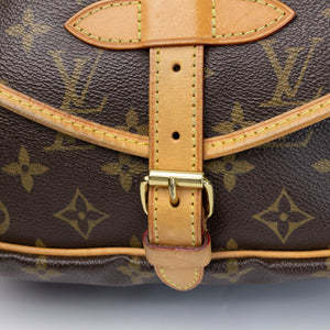 LOUIS VUITTON VINTAGE DOUBLE SIDE CROSSBODY BAG MONOGRAM CANVAS GHW