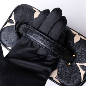 LOUIS VUITTON VANITY PM BLACK/BEIGE CALFSKIN GHW