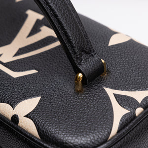 LOUIS VUITTON VANITY PM BLACK/BEIGE CALFSKIN GHW (MICROCHIP)