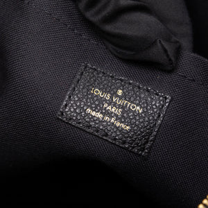 LOUIS VUITTON DAILY POUCH MONOGRAM EMPREINTE LEATHER BLACK GHW