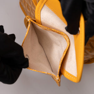 GOYARD MINI ANJOU TOTE BAG CANVAS / CALFSKIN YELLOW SHW