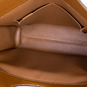 BURBERRY WORLD OF THE POCKET MEDIUM CANVAS WITH LEATHER GHW