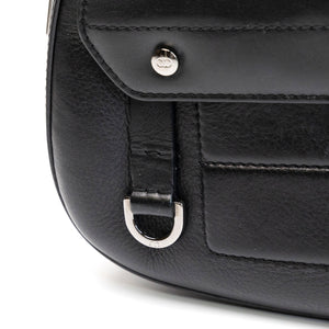 CHRISTIAN DIOR VINTAGE PUNK SHOULDER BAG BLACK SHW