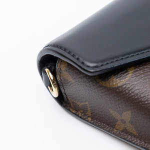 LOUIS VUITTON PADLOCK PN STRAP MONOGRAM BLACK GHW (MICROCHIP)