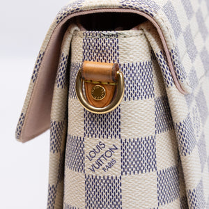 LOUIS VUITTON CROISETTE BAG DAMIER AZUR CANVAS GHW
