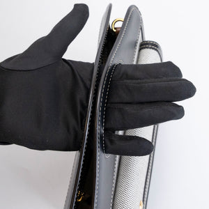BURBERRY MINI POCKET BAG BLACK / TAN CALFSKIN GHW