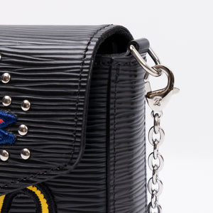 LOUIS VUITTON FELICIE POCHETTE BLACK EPI LEATHER SHW