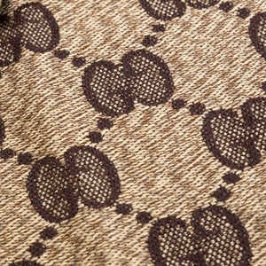 GUCCI MUFFLER GG SUPREME SCARF BROWN